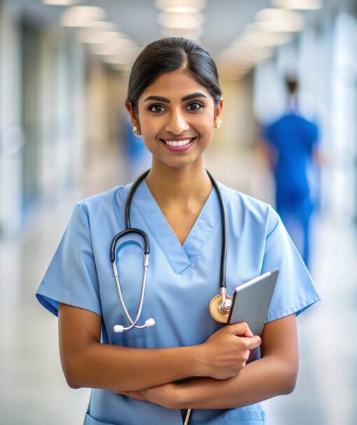 nurse-hospital-with-stethoscope-her-shoulder